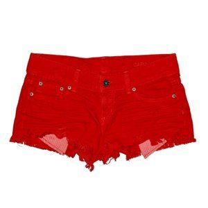 CARMAR - Orange Cutoff Shorts - Size 26